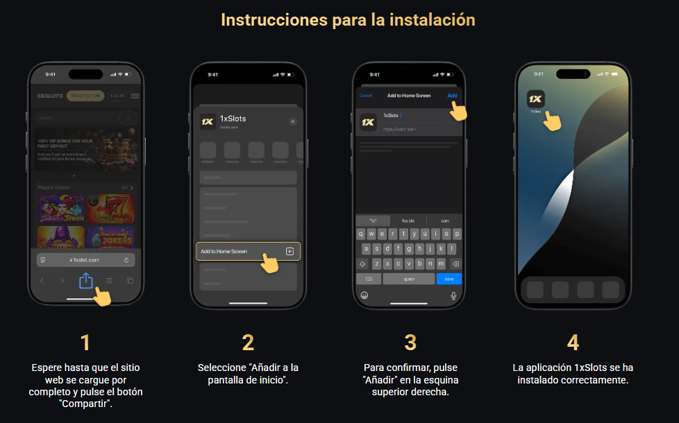 Soporte por chat 24/7 dentro de la app 1xSlots